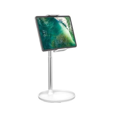 China Flexible Portable Metal Tablet Stand Multifunction Round Base Phone Stand Holder for sale