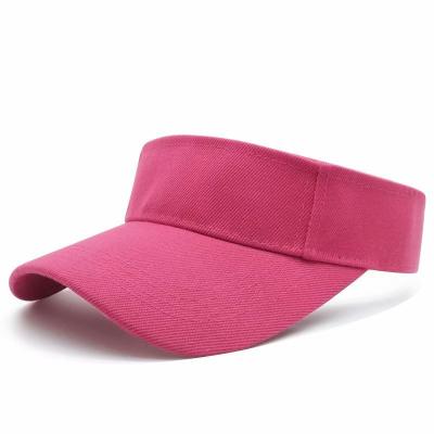 China Solid Color Custom Hat Visor Sun Visor Character Logo Sun Visor Outdoor Sports Empty Top Single Hat for sale