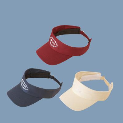 China Wholesale Customized Good Quality Solid Color Character Cotton Fishing Hat Sun Visor Hat For Sport for sale