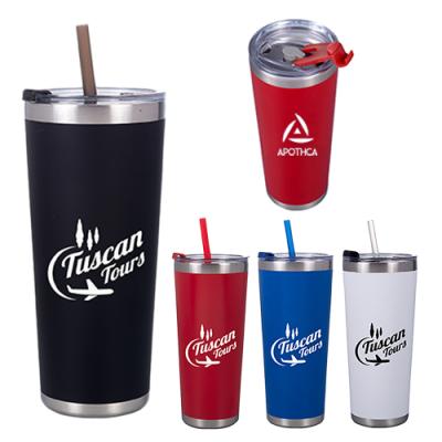 China Wholesale Stainless Steel PORTABLE Straw Tumbler Coffee Mug with Straw Vacuum Cup for sale