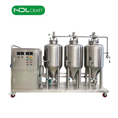 China Home Use Beer Brewing Beer Nano Home Brewery 60L 120L Home Brew Brew Equipment Automobile PLC/PID Controls for sale