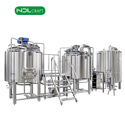 China Grain Crushing Brewery Brewery 10hl Micro Beer Brewery Manufacturing Equipment for sale