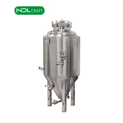 China Factory Small Stainless Steel Conical Fermenter With Jacketed Cooling for sale