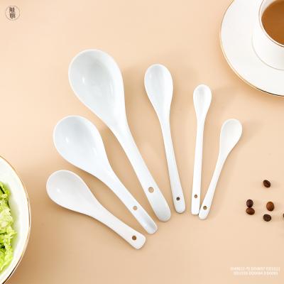 China Sustainable Tea Coffee Tea Flatware Porcelain Suppliers Factory China Trolling Spoon for sale