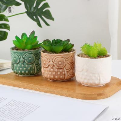 China Modern Custom Cute Succulent Planter Small Flower Pot Ceramic Succulent Plant Pot for sale