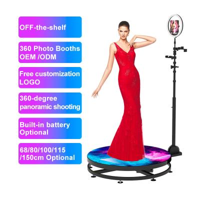 China 48h Fast DHL Shipping 360 Video Photobooth with LED Magic Mirror and iPad 115cm Case for sale