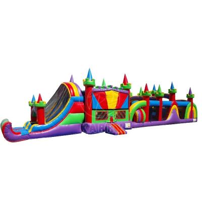 China Giant Commercial Inflatable Obstacle Course Bounce House Slide PORTABLE Karry Outdoor for sale