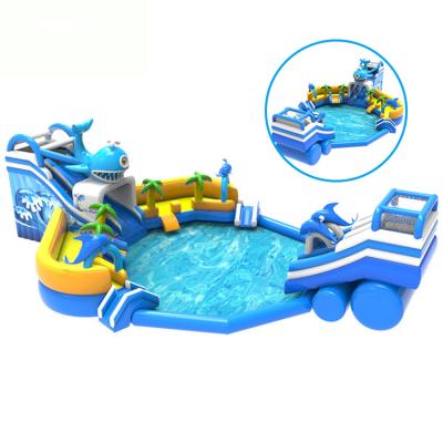 China Oversize Swimming Pool Inflatable Combo Round Pool Water Park for Kids Amusement for sale