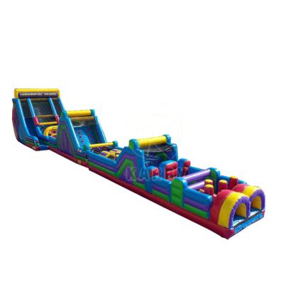 China PVC Inflatable Obstacle Bouncing Course with Slide KR-OBS-904-2 for sale