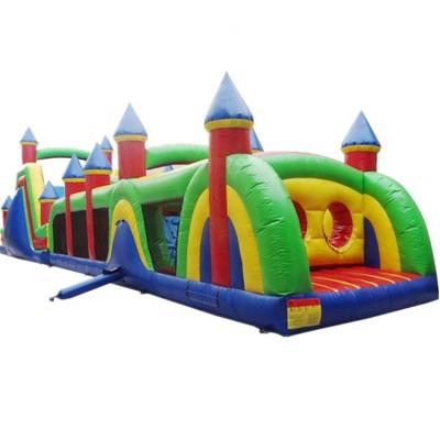 China PORTABLE 68ft Inflatable Jumping Bouncer Castle Obstacle for Kids and Adults With Blower for sale