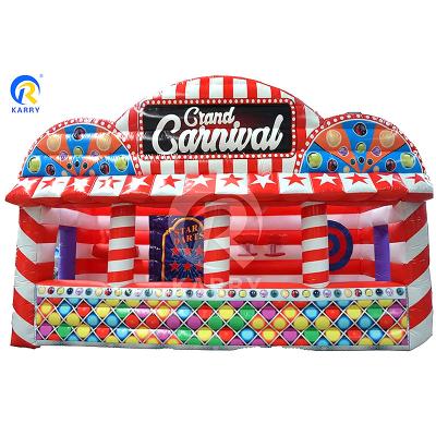 China Features PORTABLE Inflatable Carnival Booth for Amusement Park Interactive Sport Game for sale