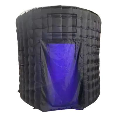 China 360 Photo Booth Enclosure Backdrop Exhibition with Led Lights for sale