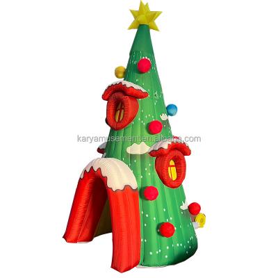 China Party Events Customized Inflatable Christmas Tree Hole Model with CE/EN71/EN14960 for sale