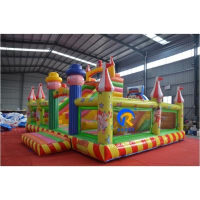 China 8x6x6m Inflatable Clown Theme Water Park for Children's Outdoor and Indoor Playground for sale