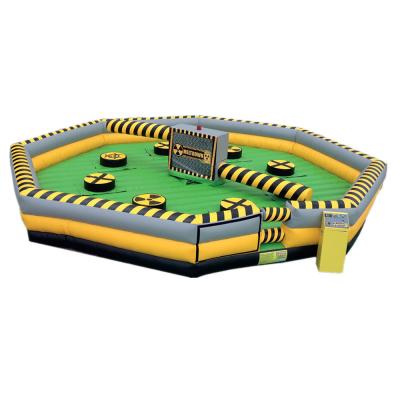 China Juego interactivo inflable de color personalizado Meltdown Salto mecánico para adultos en venta