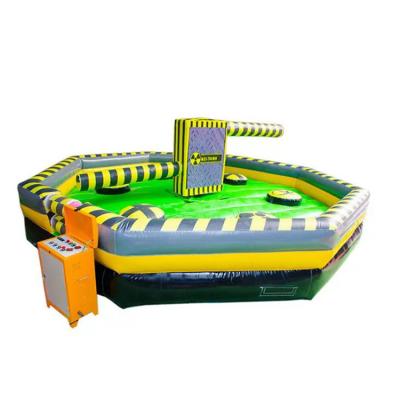 China Características PORTABLE Meltdown Desafío Inflable Juego Deportivo Para Adultos PVC Salto Divertido en venta