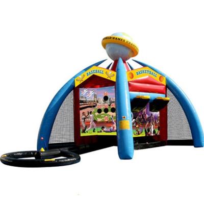 China Unisex PORTABLE Inflatable Carnival 5-in-1 Game Football/Basketball Interactive Sports for sale