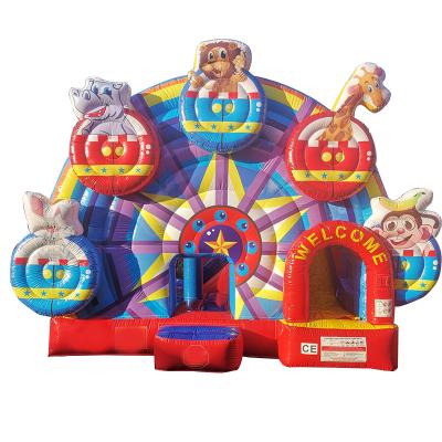 China KRC Red Animal Ferris Wheel Inflatable Bounce House for Jumping for sale