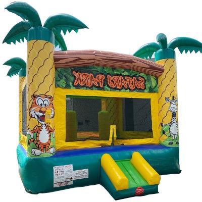 China Party Rentals Safari Park Theme PVC Inflatable Bounce House for Unisex Customers for sale