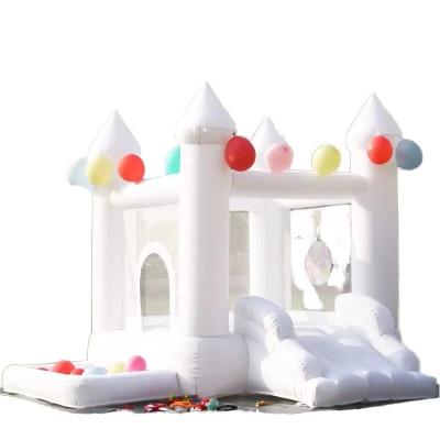 China CE/EN71/EN14960 Expulsor inflable de PVC blanco unisex certificado para patios y patios en venta