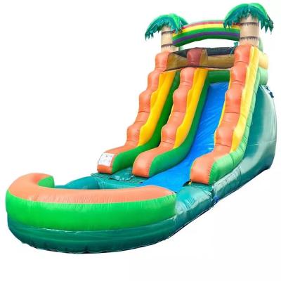 China Deslizador de agua de aire de PVC personalizado para niños y adultos en un gran parque inflable comercial en venta