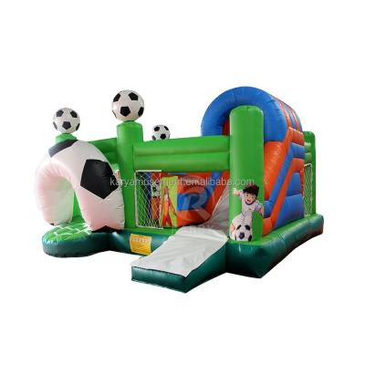 China Jump Slide and Score PVC Inflatable Bouncer House Combo for Unisex Soccer Enthusiasts for sale