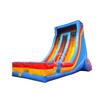 China EN14960 Certified Dual Lane Inflatable Bouncing Castle Slide for Kids' Water Fun for sale