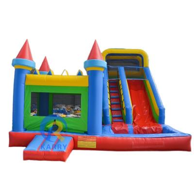 China Customizable Inflatable Castle Slide Combo PVC Large Commercial Bounce House Slide for sale