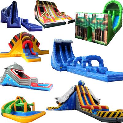 China Environmental Protection Inflatable Water Slide and Pool Large Inflatable Wet/Dry Slide for sale