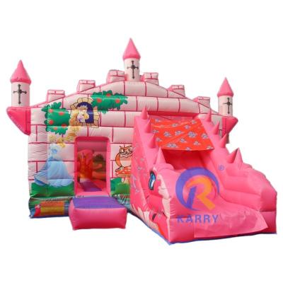 China Inflatable Castle and Indoor Amusement Equipment Inflatable Bouncy Castle with Slide for sale