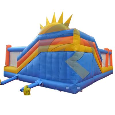 China Portable PVC Bouncer Slide Combo with Obstacle Course and Inflatable Climbing Wall for sale