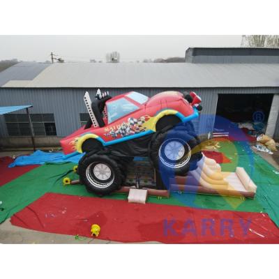 China Commercial Red Off-Road Vehicle Inflatable Castle Jumping Combo for Kids and Adults for sale