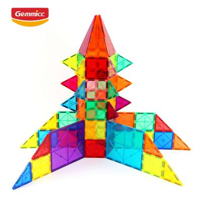 China Intellectual Development Magnetic Building Toys Gemmicc 2023 Abs Plastic Educational Toy Magnetic Building Toy Magnetic Tiles Building Blocks Sets For Kids for sale