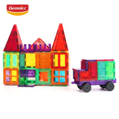 China Intellectual Development Magnetic Building Toys Gemmicc Brand Sgs Bsci Verified Magnetic Tiles Supplier for sale