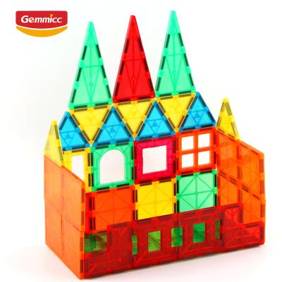 China Gemmicc 103 PCS Cheap Price Magnetic Building Tiles Magnetic Construction Set Intellectual Development Toys for sale