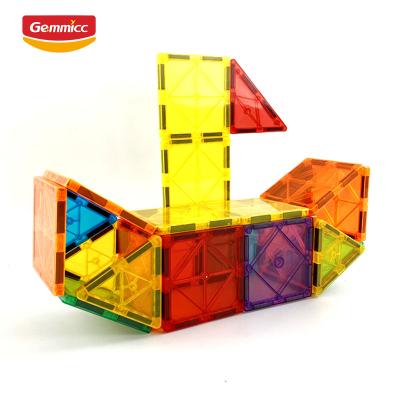 China Gemmicc Magnetic Building Toys 105 PCS Toy Children Kids Educational Intellectual Development Magnetic Stacking Stack Toys Colorful Building Block Sets for sale