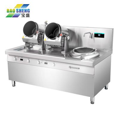 China Intelligent Deli Rice Frying Machine for Chinese Cook Restaurants Automatic Fried Rice Wok Gas Drum Machine for sale