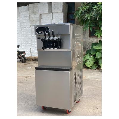 China New Products Outdoor Smart 3 Flavor Soft Ice Cream Machine Led Panel Ice Cream Machine Intelligent Soft Ice Cream for sale