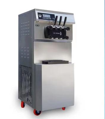 China Outdoor Made In China 3 Flavors Full Automatic Vending Soft Floor Ice Cream Machine With Pulley Soft Serve Machine for sale