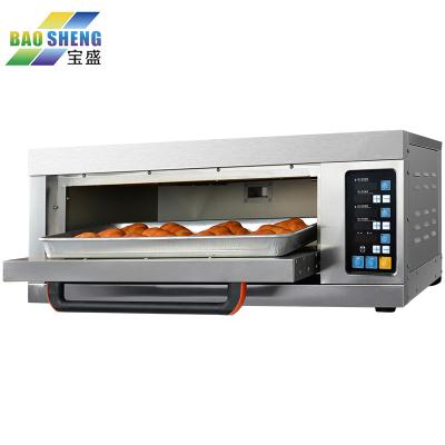 China 2 Traditional Electric Platform 2 Tray Mechanical Panel Electric Oven Bake Oven Cake Electric Oven Pizza for sale