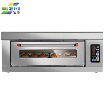 China Traditional Multi-Functional Tray Countertop 5 Digital Computer Control Electric Hot Air Commercial Convection Oven With Under Shelf for sale