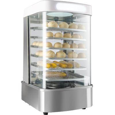 China Deli Food Heating Baozi 5 Layer Chinese Food Showcase Display Maker And Steamer for sale