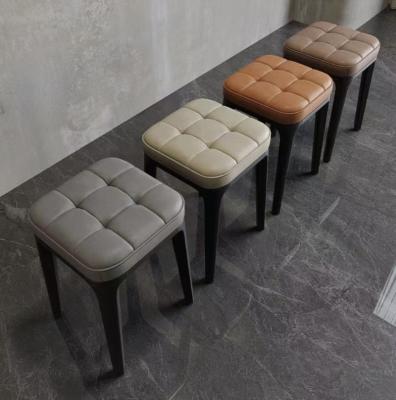 China Low Bench Modern Home Furniture Upholstered Bedroom Seat Stool Stool Low Stool Factory Supply for sale