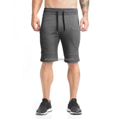 China Anti-Wrinkle Fitted Reinforced Gusset Crotch Panel Shorts And Zipper Pocket Cotton Gym Mens Workout Shorts for sale