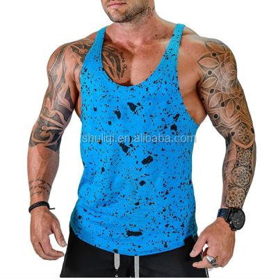 China Anti-pilling Muscle Men Fitness Vest Singlet Customs Officers Training Sleeveless Tank Top for sale