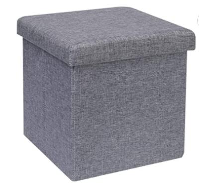 China Sustainable Folding Storage Ottoman Bench Cube Hold Up To 660lbs Fabric Storage Chest With Memory Foam Seat Footrest Padded Upholst for sale