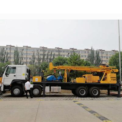 China Home Use 400m Truck Mounted Hydraulic Top Drive Water Well Drilling Rig for sale