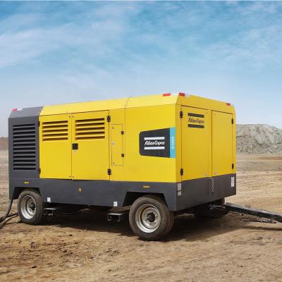 China Atlas Copco XAMS407 Lubricated Portable Diesel Screw Air Compressor For Mine for sale