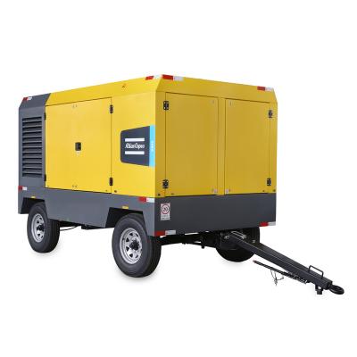 China Atlas Copco XRHS666 Cd portable screw lubricated diesel air compressor for mine for sale