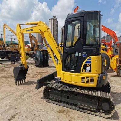 China Excavadora de alta calidad de 6 toneladas, importada de Japón, para excavadoras Komatsu PC 55 MR, con menos horas de trabajo. en venta